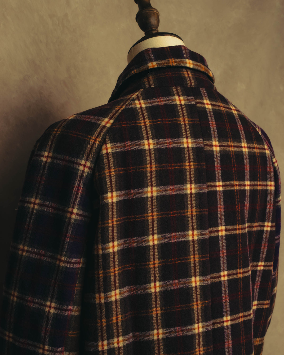 “sacai” 2010's Tartan wool cashmere padded hybrid coat