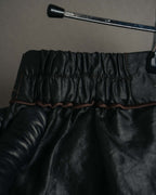 -MOOD Vintage Collections-
90’s-00’s Shiny textured wide leg trousers