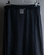 "YOHJI YAMAMOTO" 1996SS Double zipper design sheer rayon flare skirt