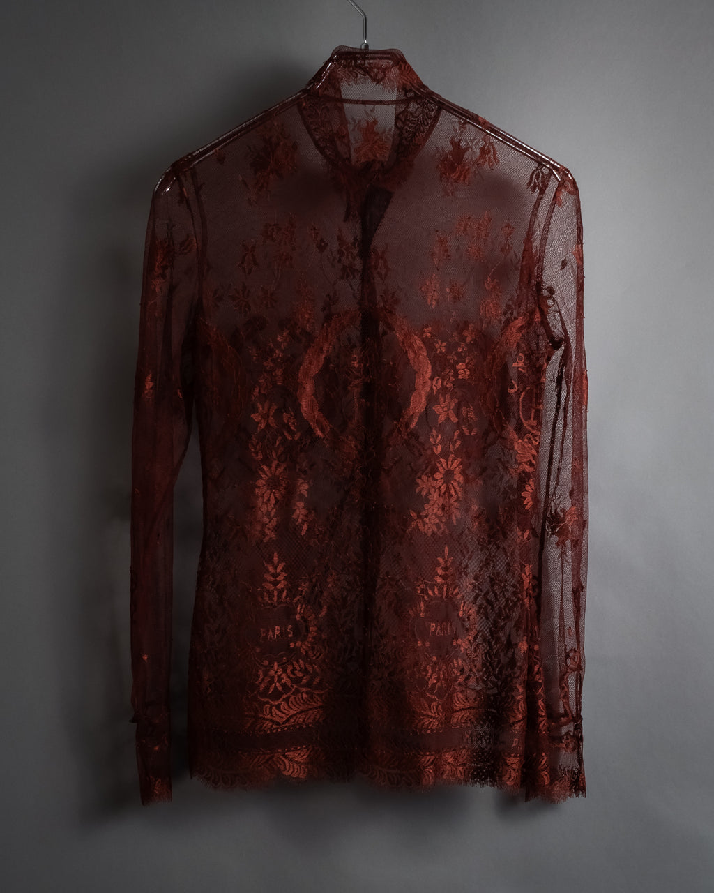 -SPECIAL- "HERMES" 00's Jean-Paul Gaultier Era Engineered Lace Shirt
