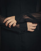 -SPECIAL- “SAINT LAURENT” 2013-2017 Sheer black dress shirt