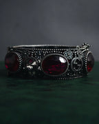 –SPECIAL– "GUCCI" 17-22’s Ornate crystal set hinged bangle