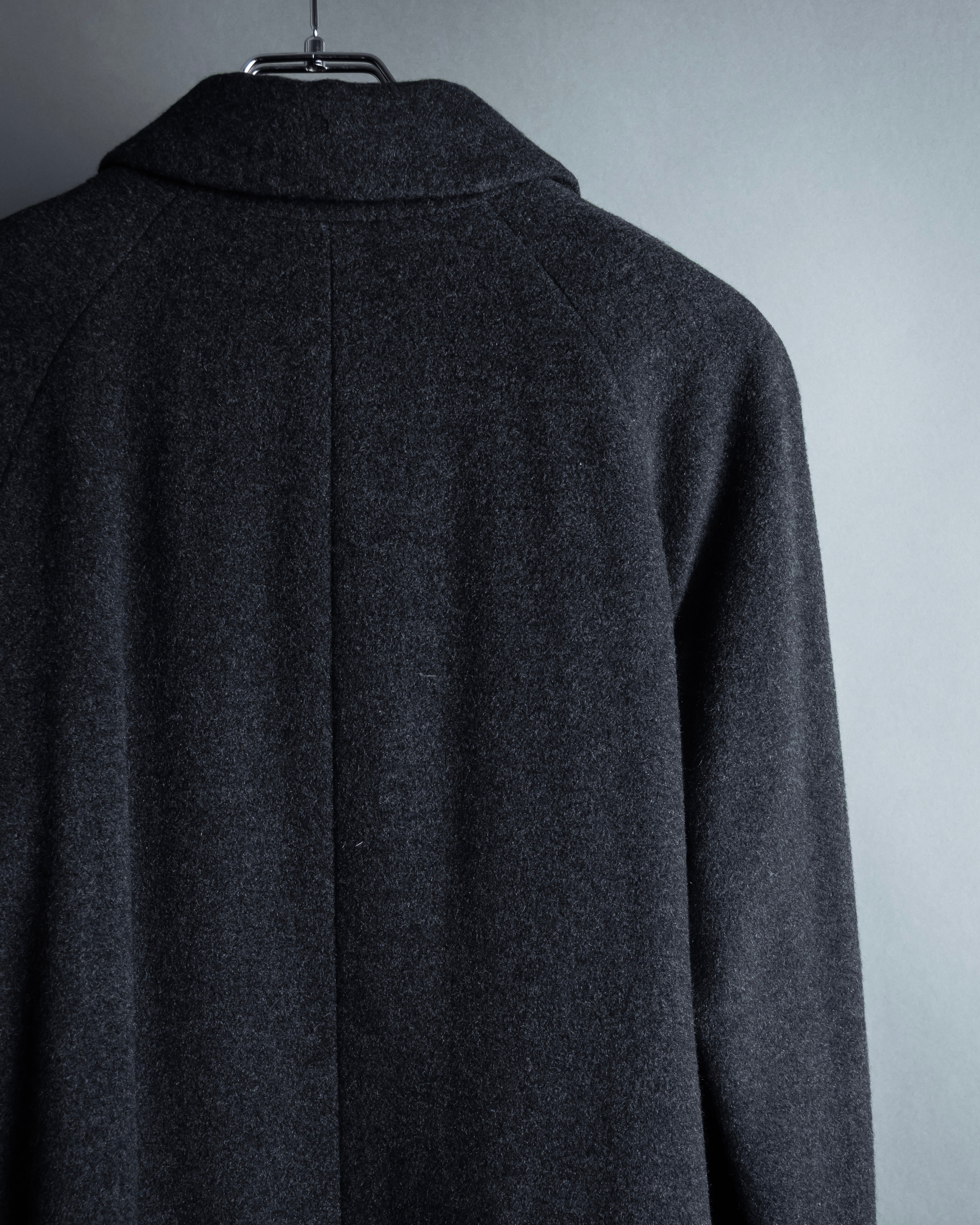 -SPECIAL- "BURBERRYS" 80's-90's Raglan line detail stand collar coat