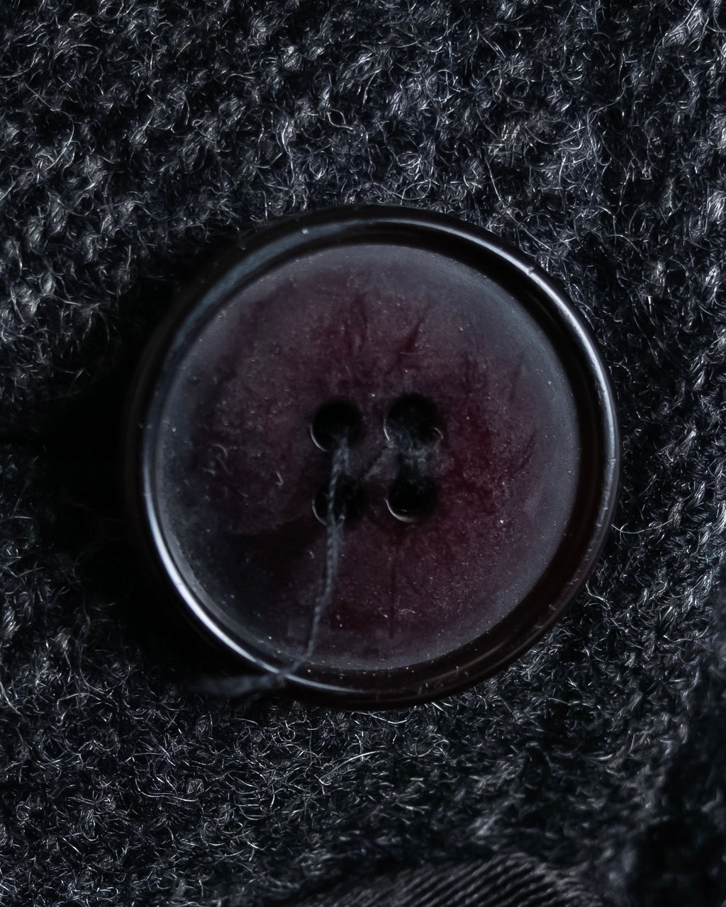 "Vintage fur collar chester coat"