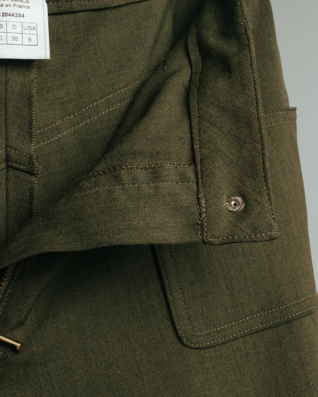 -SPECIAL- “Christian Dior” 2001 Galliano era olive wide safari trousers