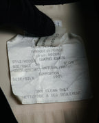 –SPECIAL– “CHANEL” 80’s-90’s pleated silk velvet trim blouse