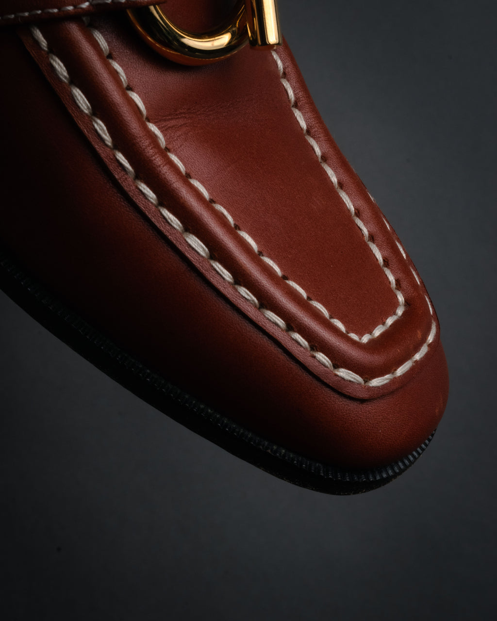 “HERMES” 90’s-00’s Chaine d’ancre hardware loafers