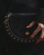 Bolso de hombro de ante con ojales en forma de media luna de See by Chloé