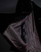 "GIORGIO ARMANI" Velour corduroy double zip up jacket