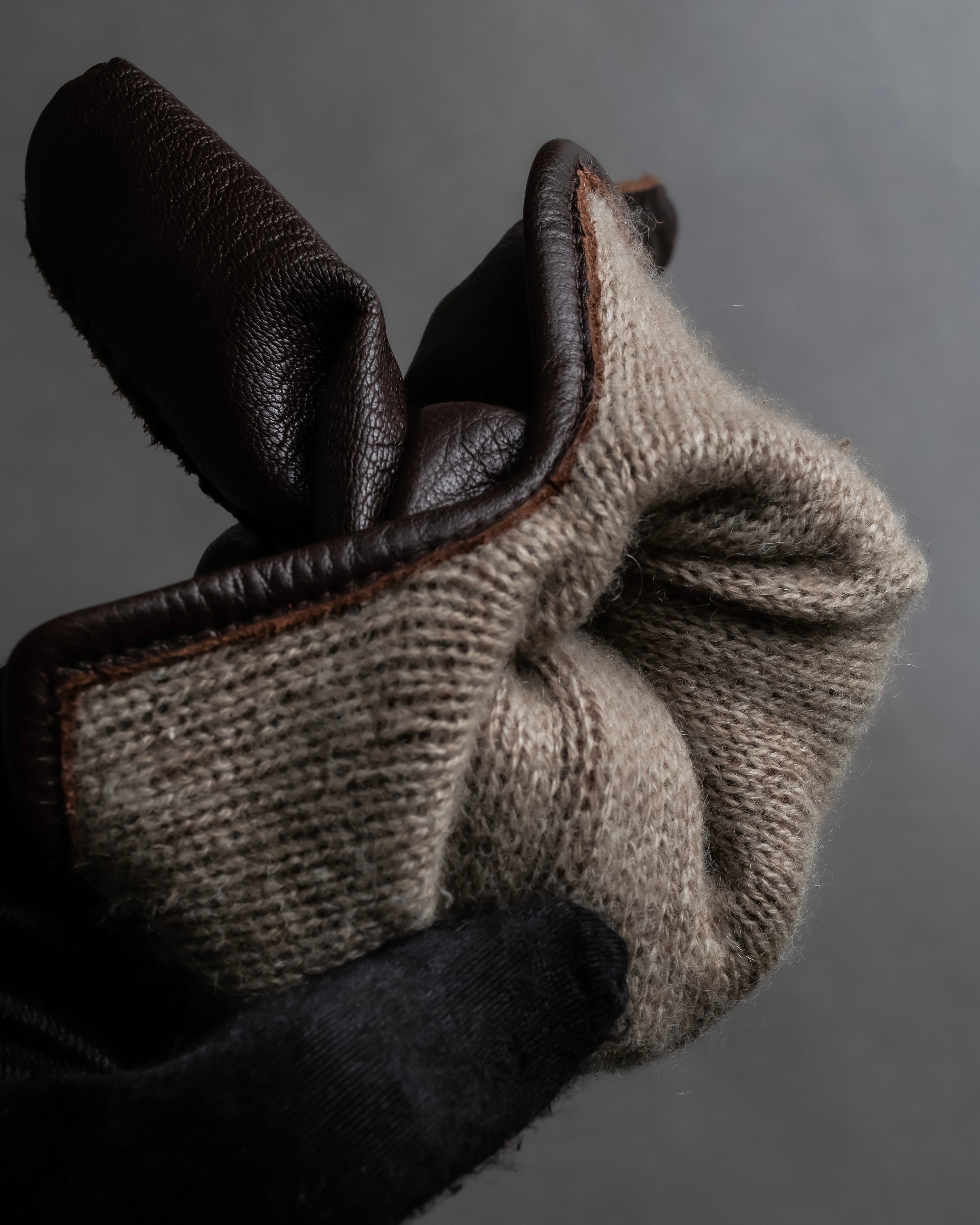 "Vivienne Westwood" Orb design checker panel pattern leather gloves