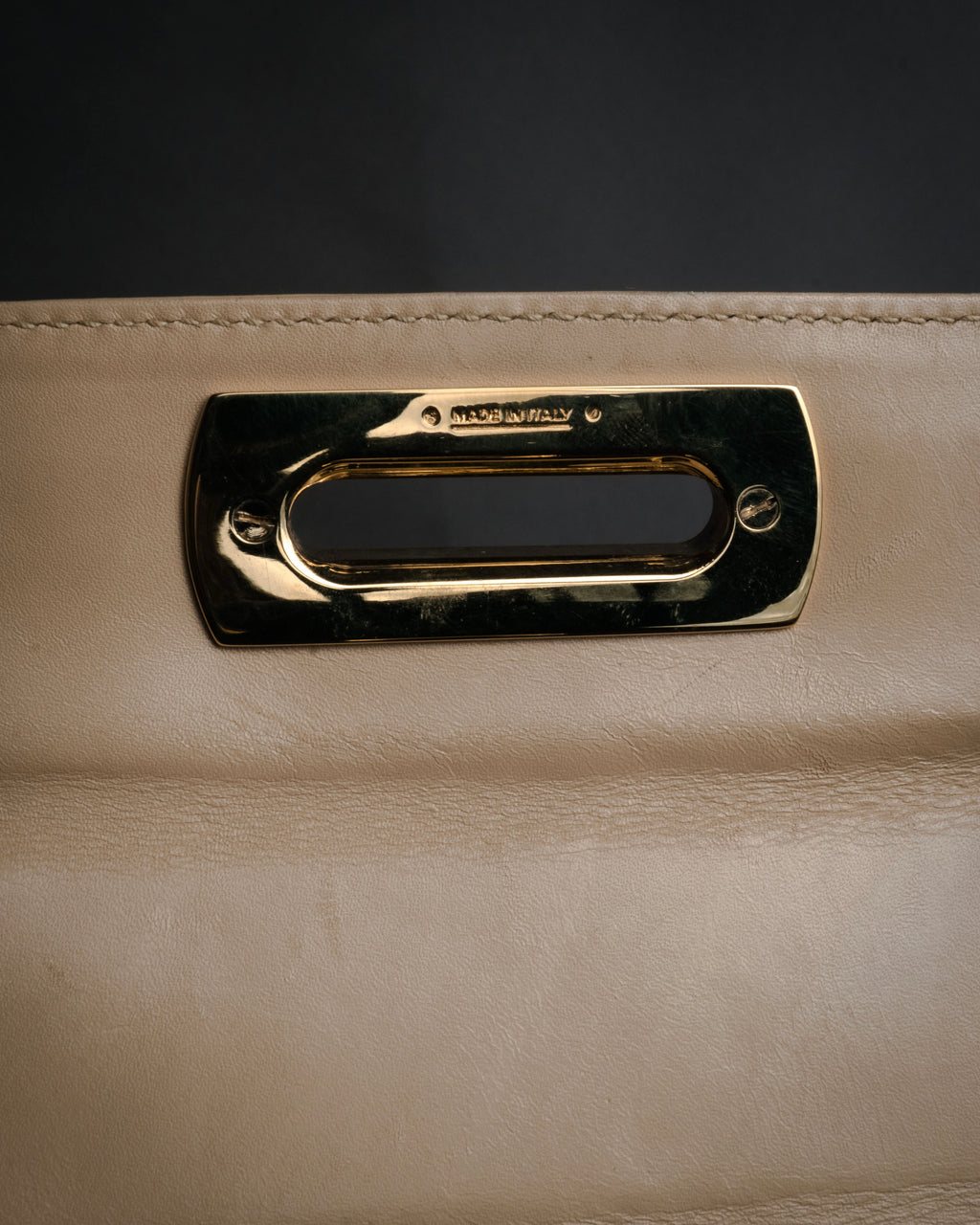 “Salvatore Ferragamo” 1990’s-00’s Gancini top handle bag