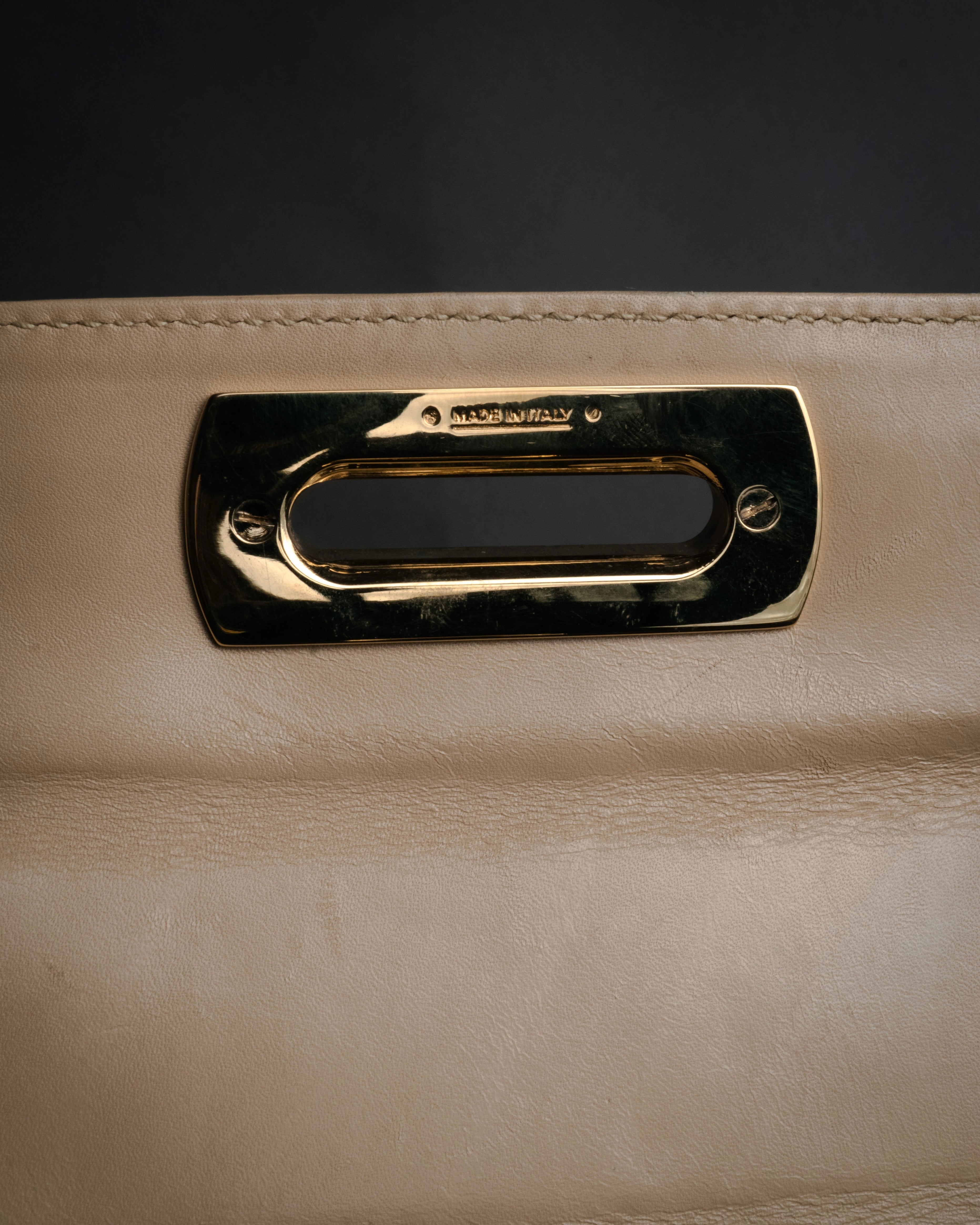 “Salvatore Ferragamo” 1990’s-00’s Gancini top handle bag
