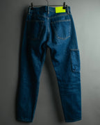 “Balenciaga” 2016-18’s tapered denim pants with neon back patch
