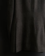 "YVES SAINT LAURENT" Glen plaid oversized wool tailored jacket