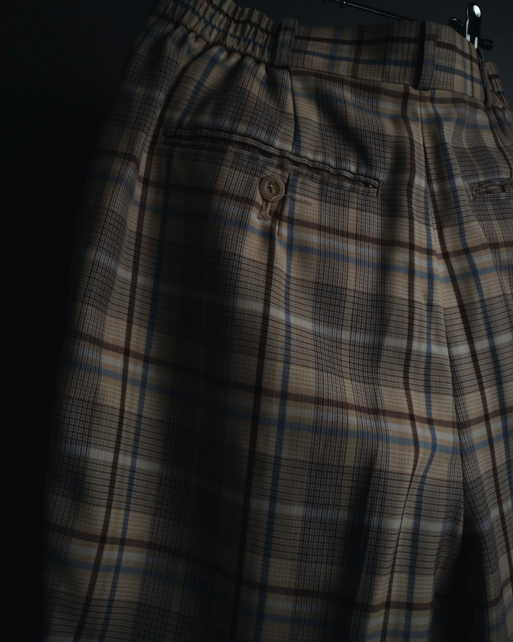 "Christian Dior SPORTS" 90’s checked pleated wide trousers