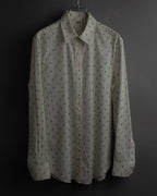 "CELINE" Musical note motif cotton shirt