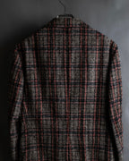 "Ernesto" Multicolor checked tailored jacket