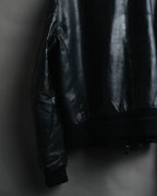 -MOOD MILLÉSIMES- 80’s-90’s softly draped leather bomber jacket