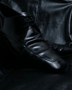 "PRADA" glossy leather formal shoes