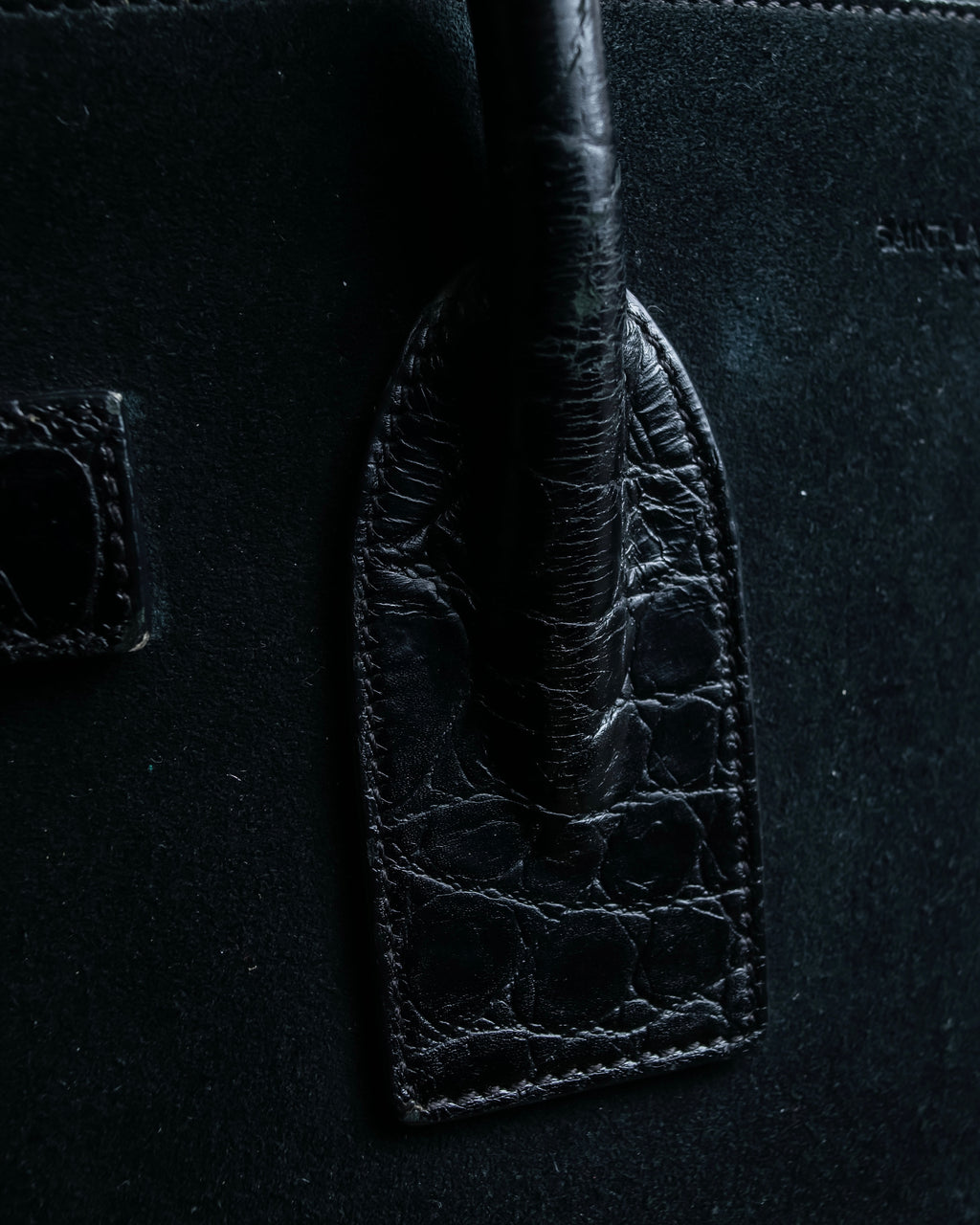 "Saint Laurent" Sac du Jour leather combination 2way bag