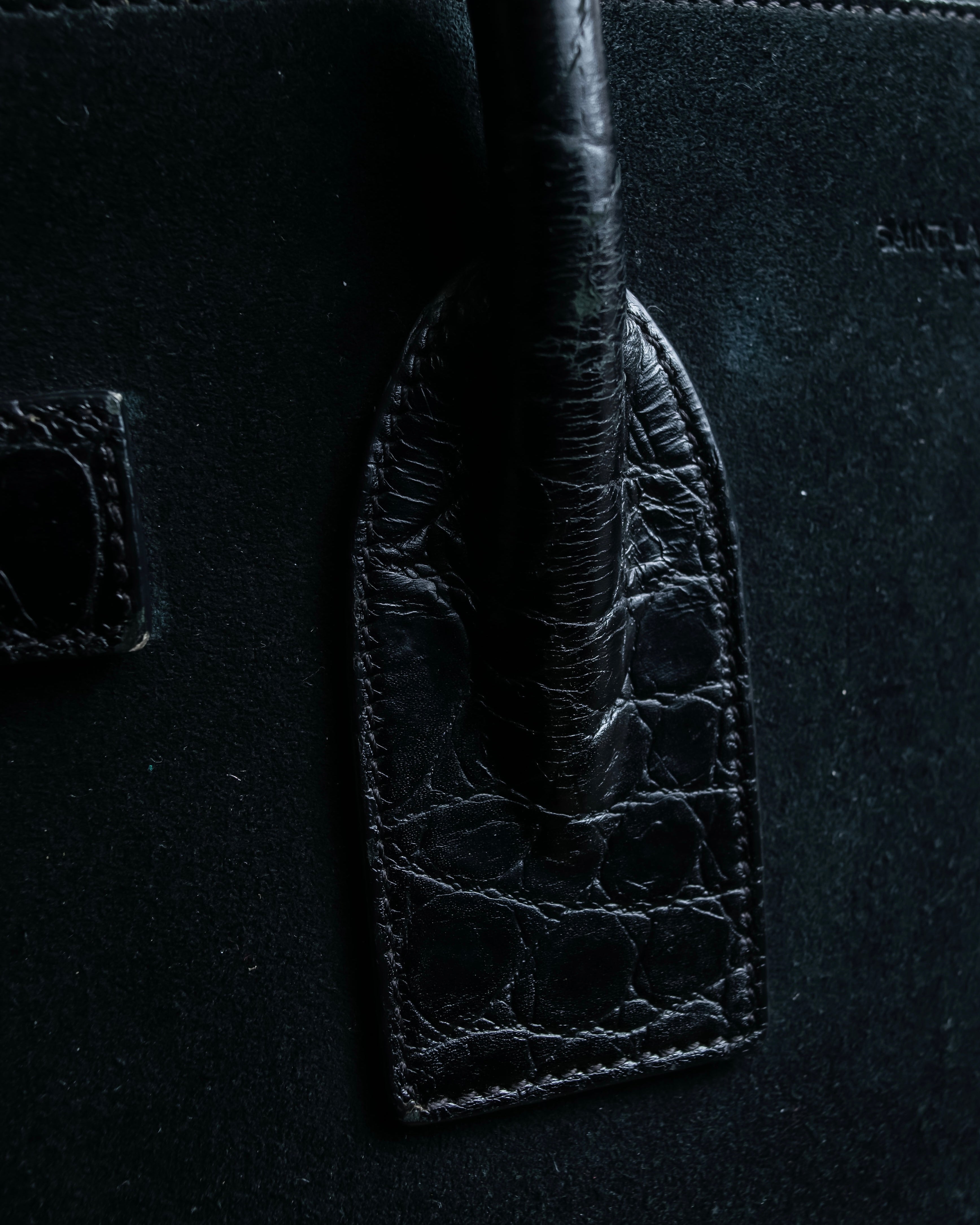 "Saint Laurent" Sac du Jour leather combination 2way bag