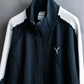 "PUMA" Pile switching design zip up track jacket