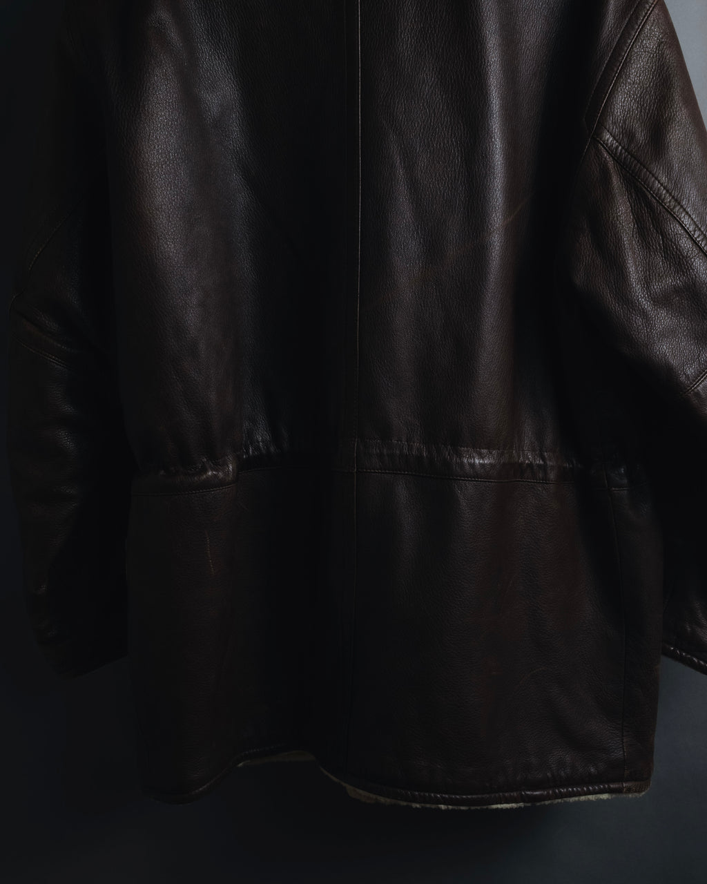"Christian Dior" 80’s-90’s deerskin shearling collar leather jacket