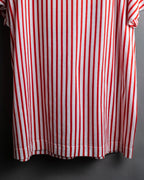 "Christian Dior" Stripe pattern front print tunic