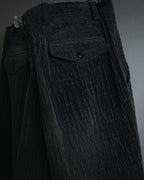 –SPECIAL– "ISSEY MIYAKE MEN" 98AW garment-pleated cotton tailoring set-up