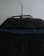 "BALMAIN" Elegant lustrous cotton oversized tailored jacket