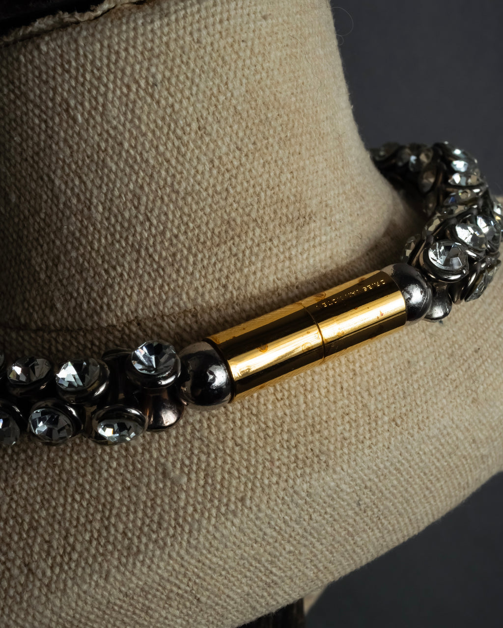 "DRIES VAN NOTTEN" 2022's Double crystal detail magnetic choker