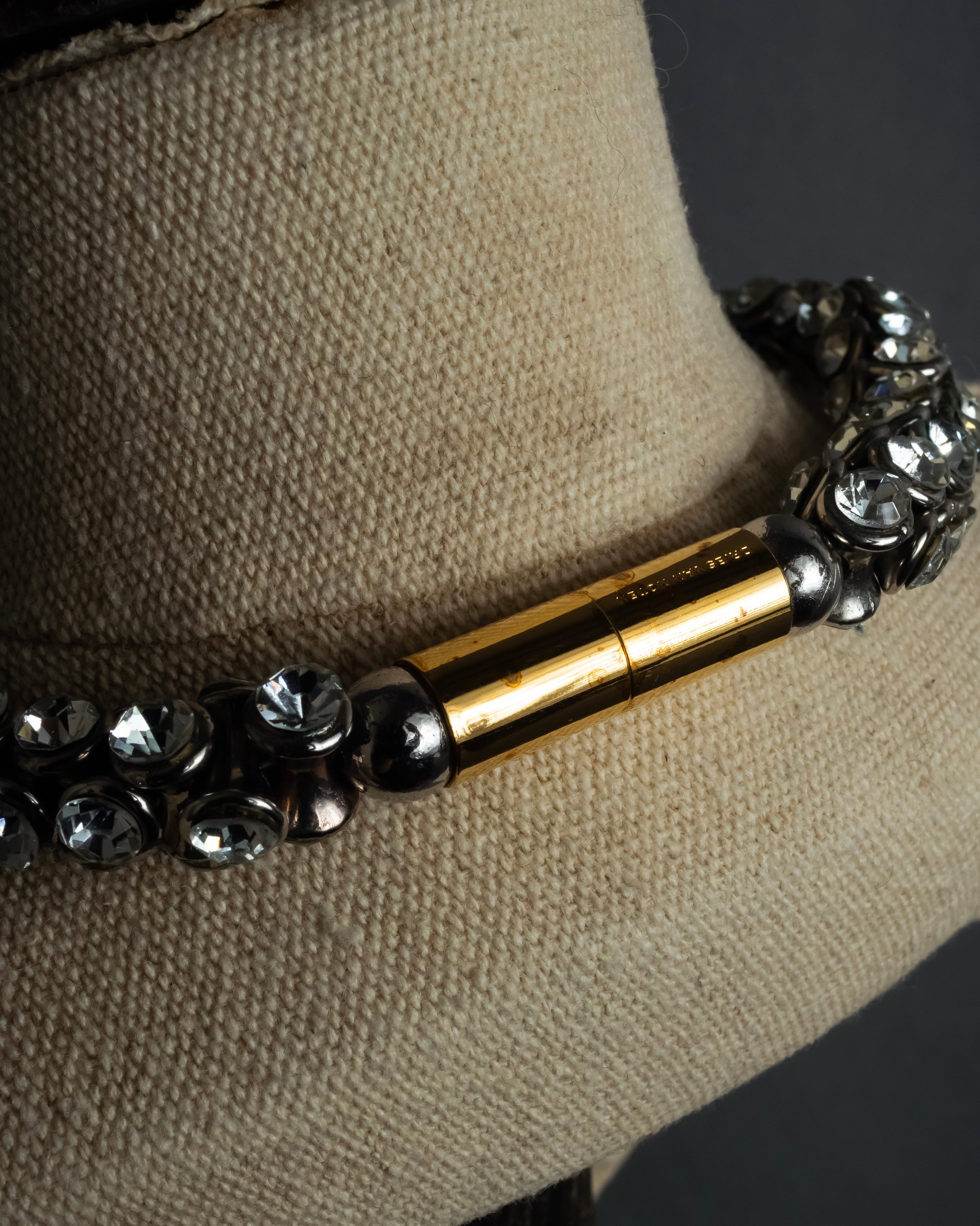 "DRIES VAN NOTTEN" 2022's Double crystal detail magnetic choker