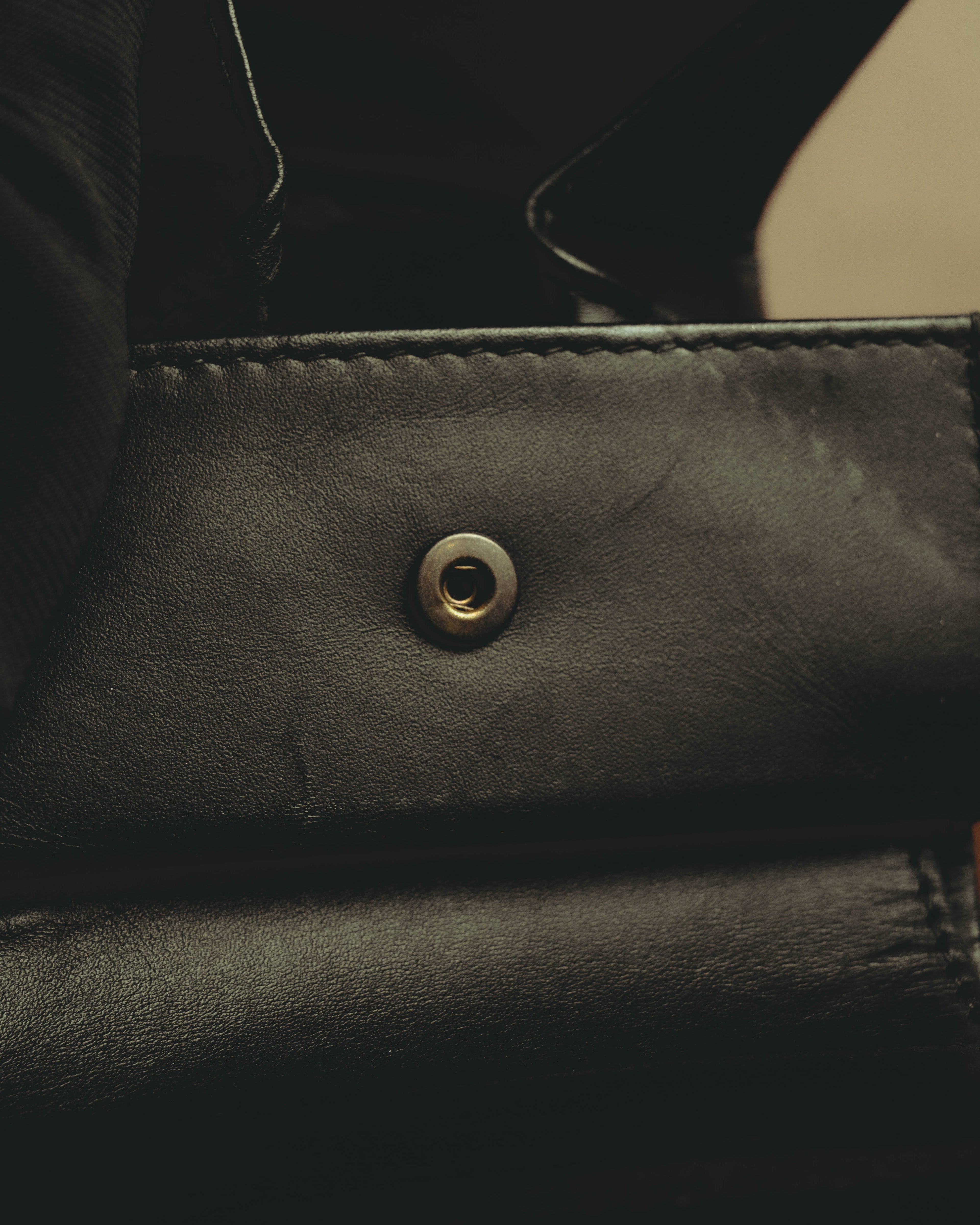 “BOTTEGA VENETA” 2010’s Intrecciato leather compact bi-fold wallet