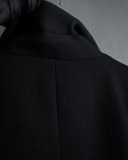 “MOSCHINO” Satin lapel double-breasted tuxedo jacket