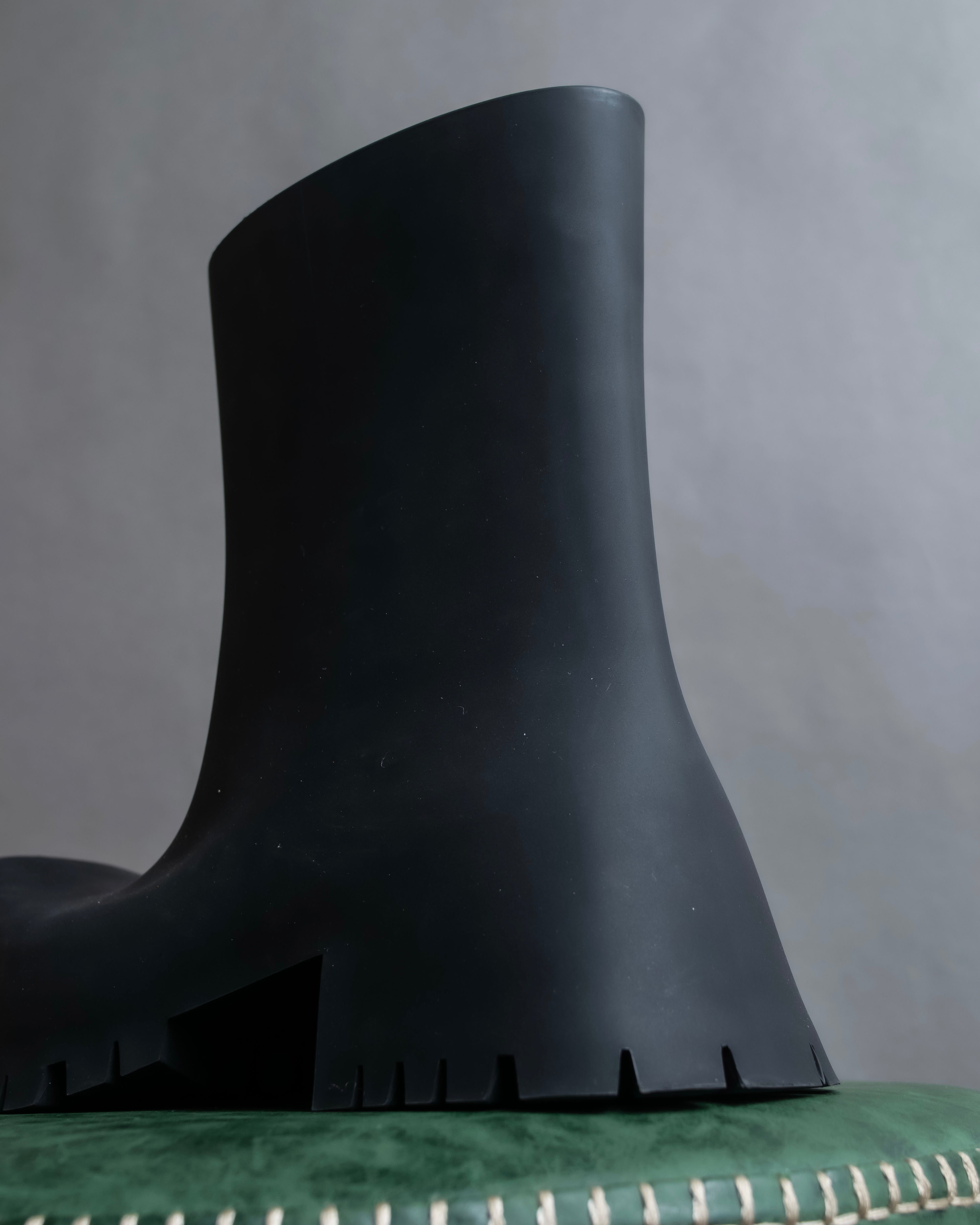 "BALENCIAGA" Rubber black trooper boots