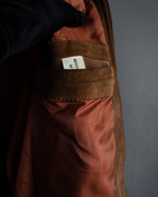 "SEAHOP" Ribbed design suede leather blouson