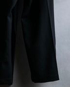 "YOHJI YAMAMOTO +NOIR" Asymmetrical slit sarouel slacks