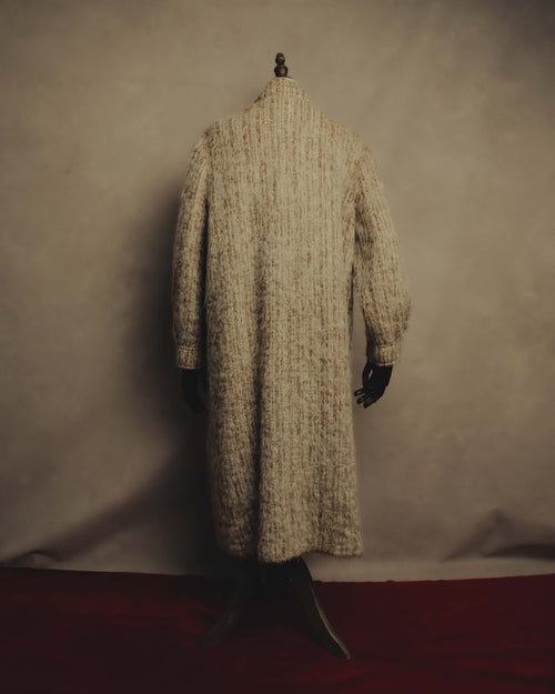 “Vintage” 80’s Shaggy textured long knit coat