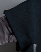 "GUCCI" Leather piping design box sleeve T-shirt