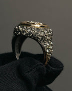 –SPECIAL– "CHANEL" 2021SS  Sparkling rhinestone cc ring