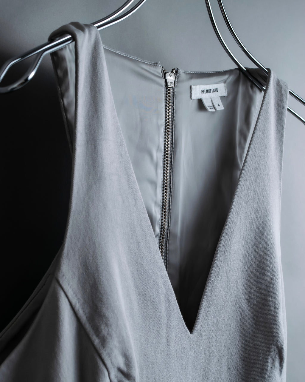 “Helmut Lang” Asymmetry designed v neck one piece