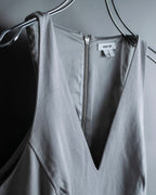 “Helmut Lang” Asymmetry designed v neck one piece