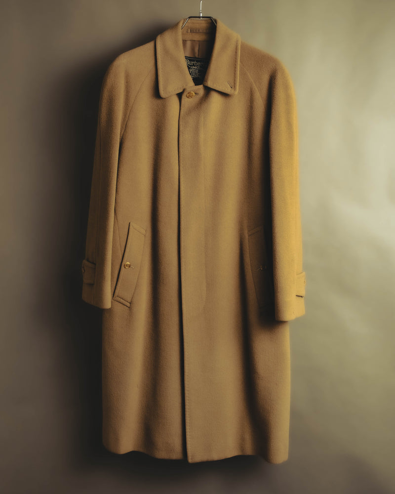 "Burberrys" 80's-90's Cashmere blend balmacaan coat