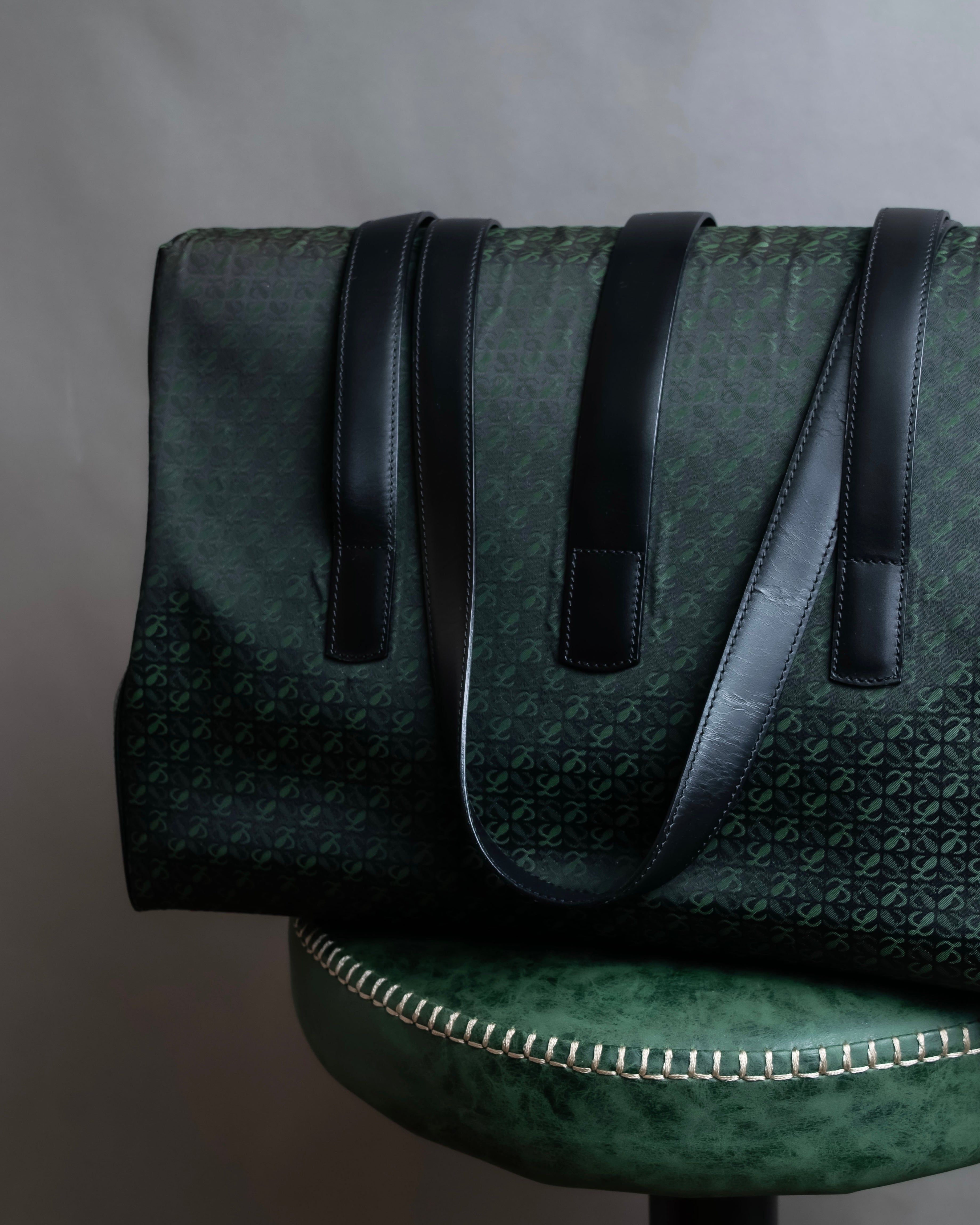 "LOEWE" Anagram pattern combination leather shoulder bag