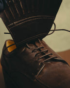 "Salvatore Ferragamo" 90's-00's Kiltie fringe leather derby shoes