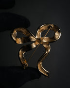 “Christian Dior“ 80’s-90’s CD-embossed ribbon brooch