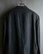 "COMME des GARCONS HOMME" 03SS fine all-over pattern cotton tailored jacket