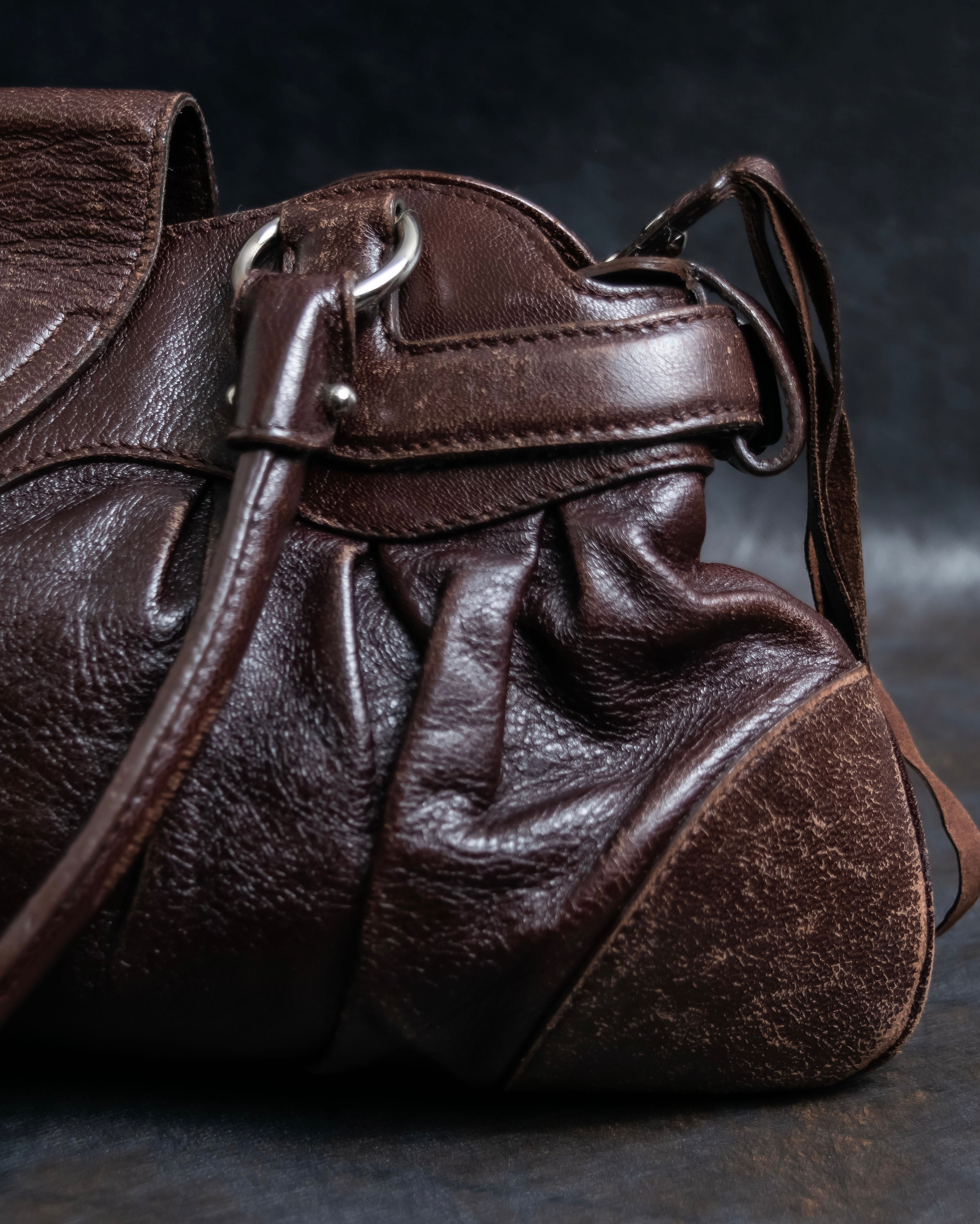 "Ferragamo" Marissa gancini motif hand bag