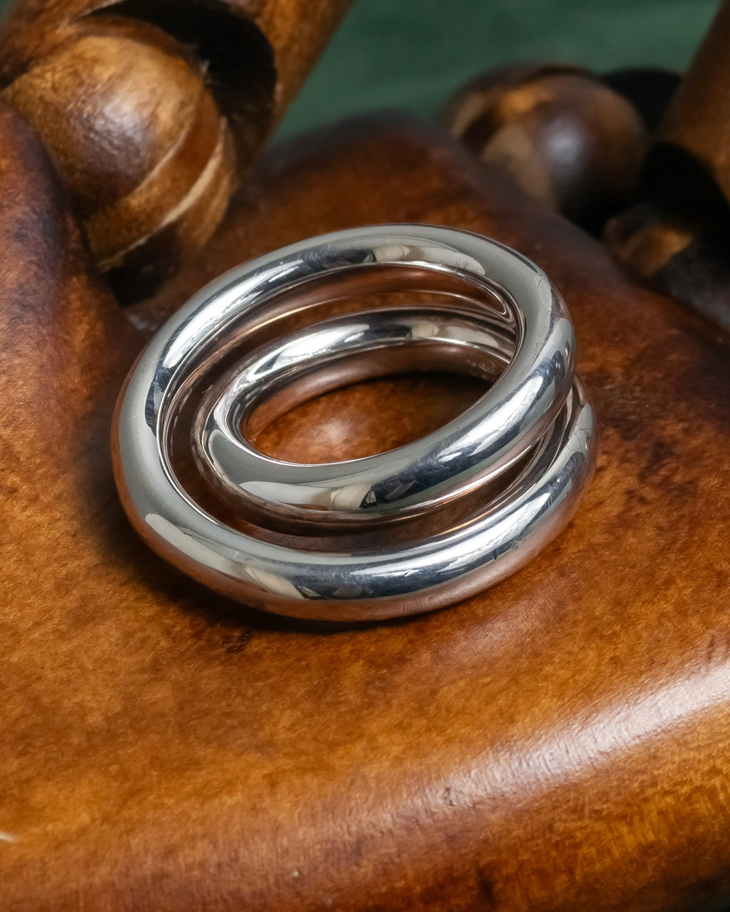 "HERMES" Vertige polished silver 925 ring