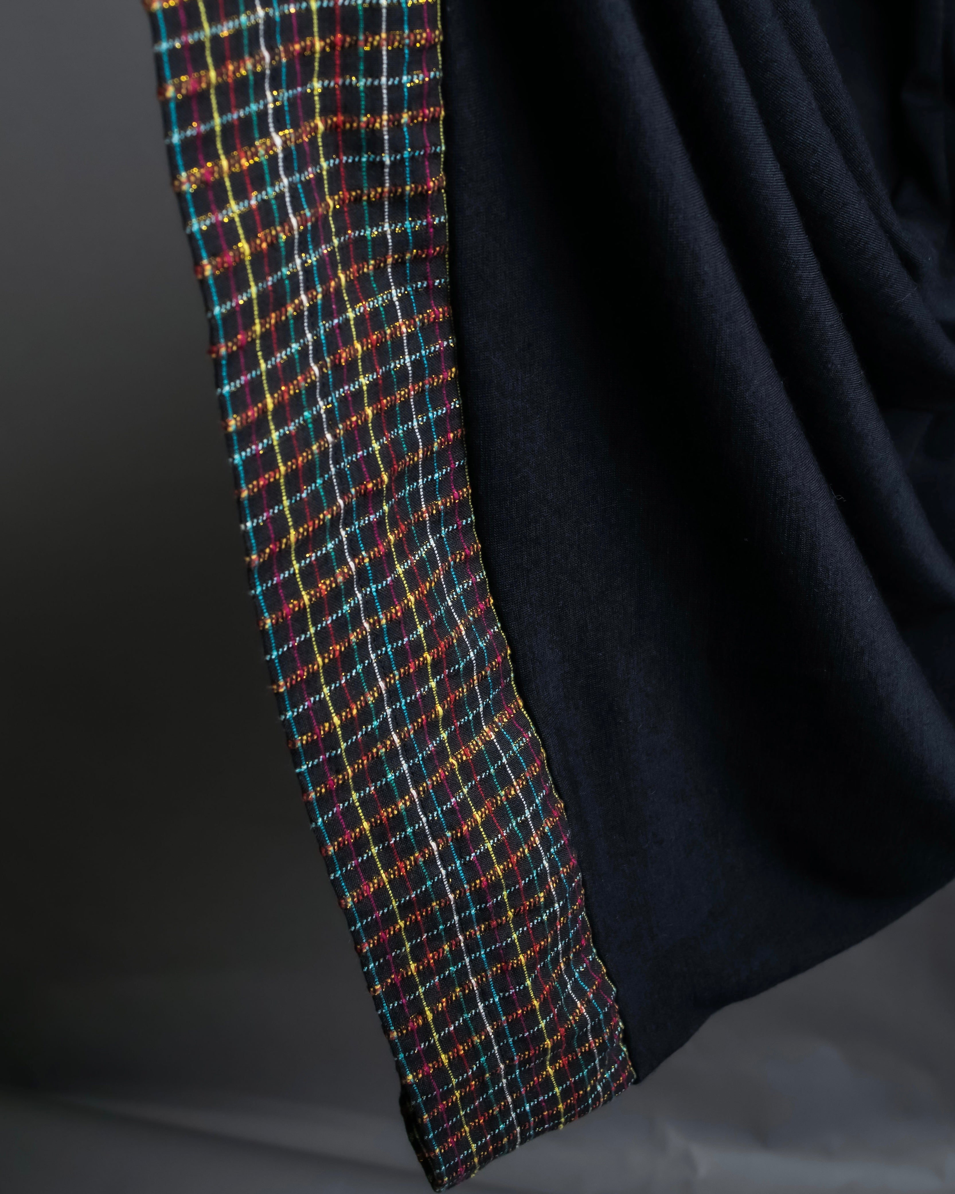 “JUNYA WATANABE” narrow waist  lame designed hem long dress